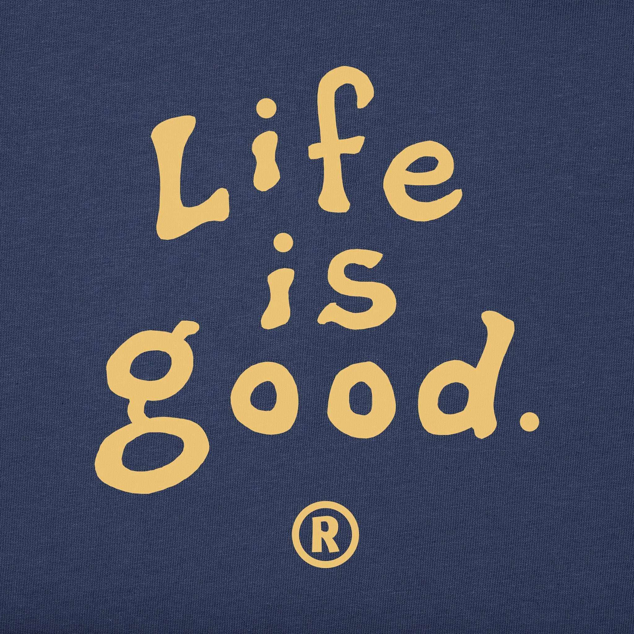 Women's LIG Vintage Wordmark Stacked Simply True Fleece Crew Life is Good