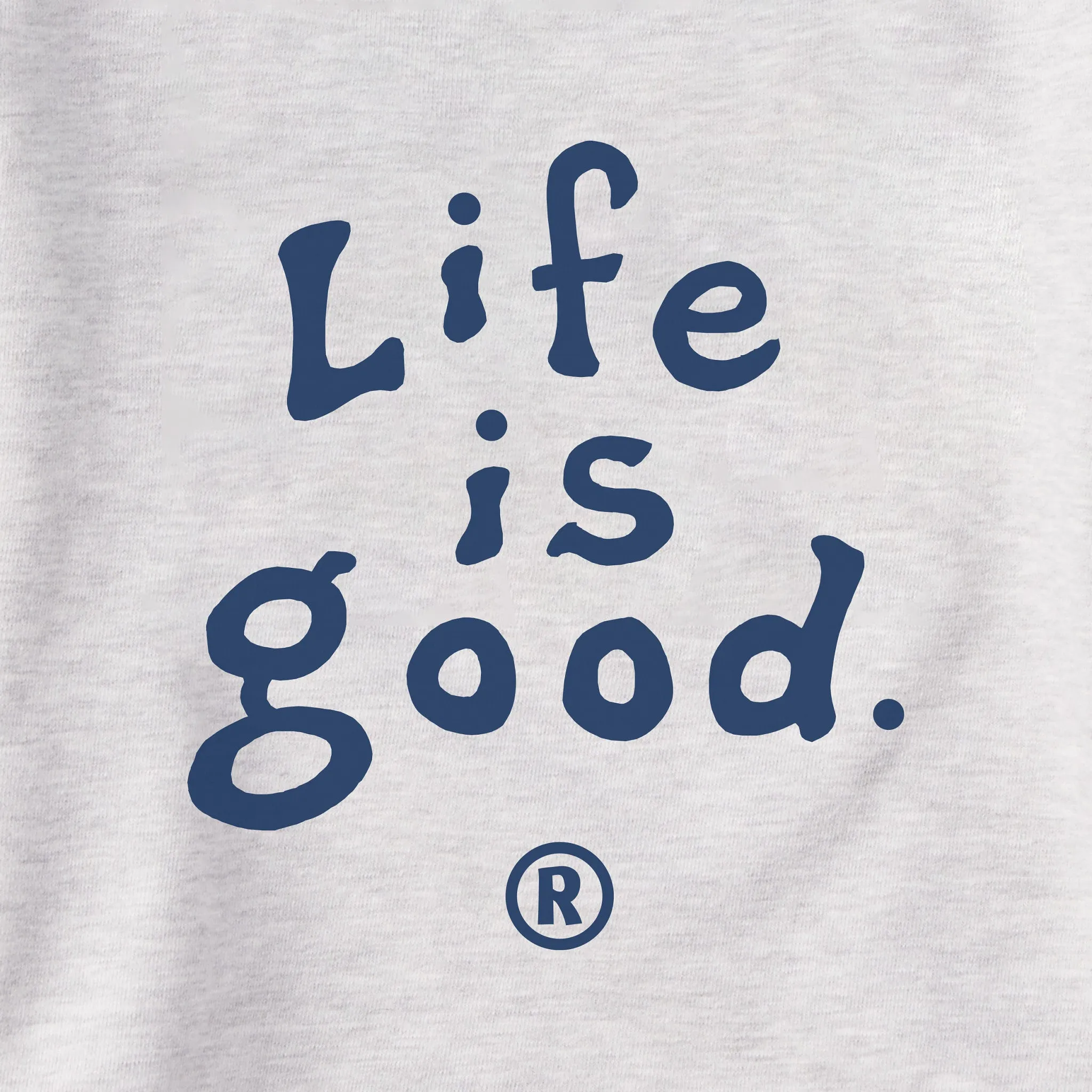 Women's LIG Vintage Wordmark Stacked Simply True Fleece Crew Life is Good