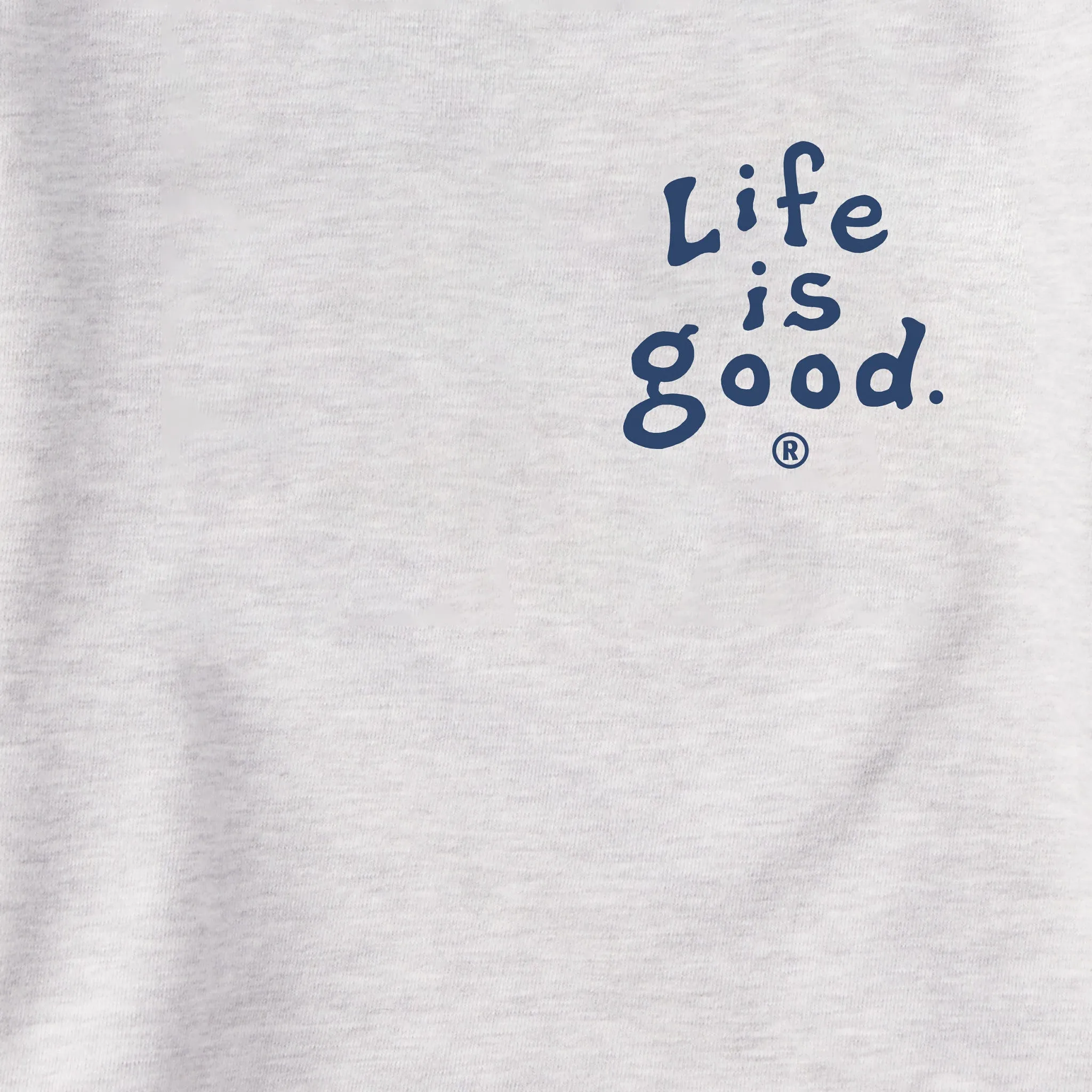 Women's LIG Vintage Wordmark Stacked Simply True Fleece Hoodie Life is Good