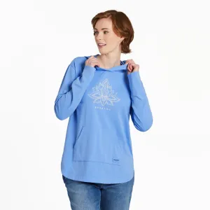Women's Lotus Breathe Crusher-FLEX Hoodie Tunic Life is Good