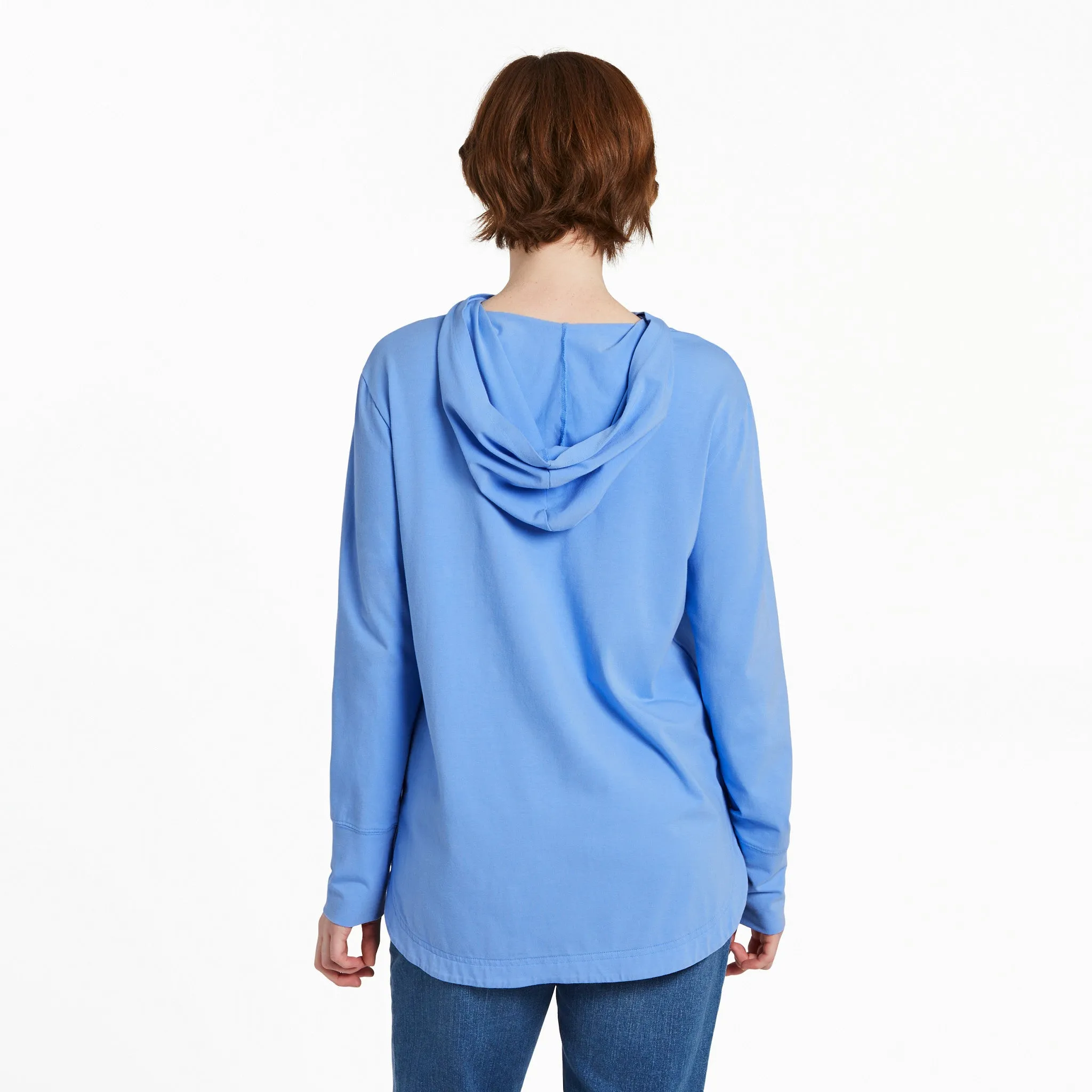 Women's Lotus Breathe Crusher-FLEX Hoodie Tunic Life is Good