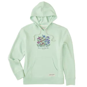 Women's Love Daisy Bee Simply True Fleece Hoodie Life is Good