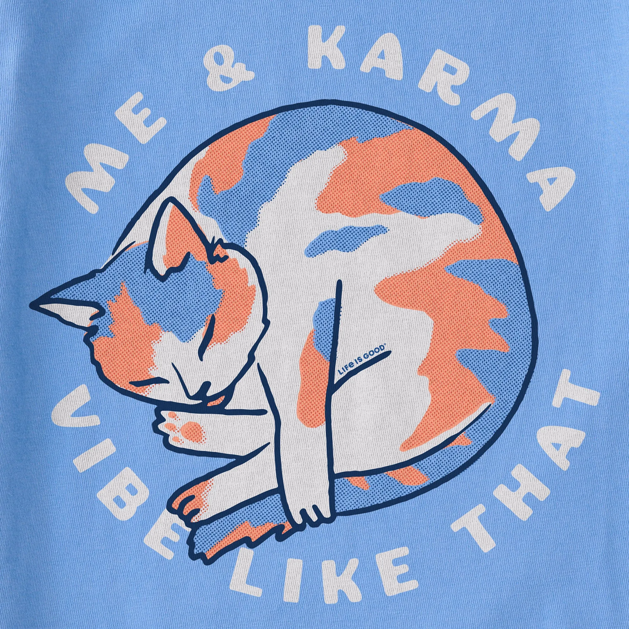 Women's Me & Karma Vibe Like That Simply True Fleece Crew Life is Good