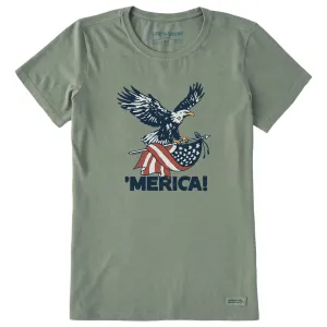 Women's 'Merica Eagle Short Sleeve Crusher Tee Life is Good