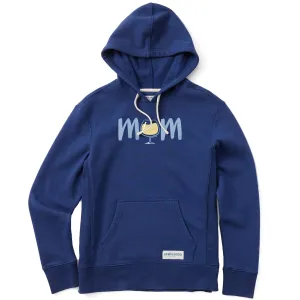 Women's Mom Wine Simply True Fleece Hoodie Life is Good