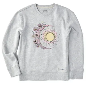 Women's Moon Flower Simply True Crew Life is Good