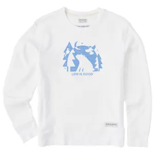 Women's Moonlit Bear Simply True Crew Life is Good