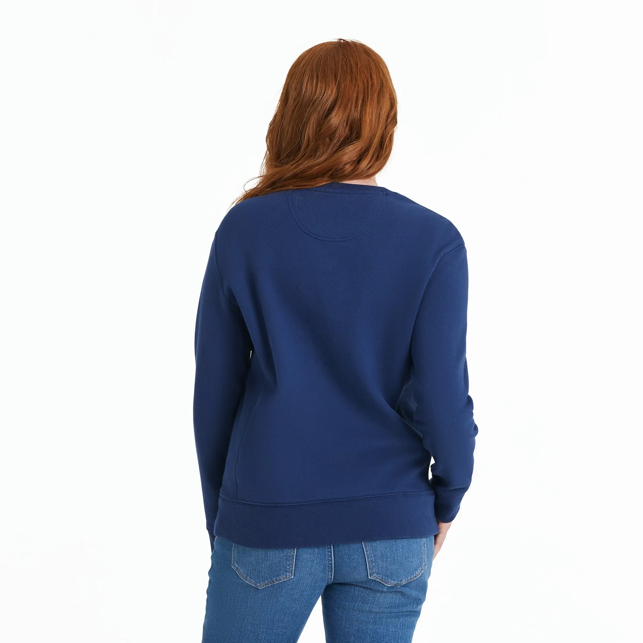 Women's Mountainside Oval Simply True Fleece Crew Life is Good