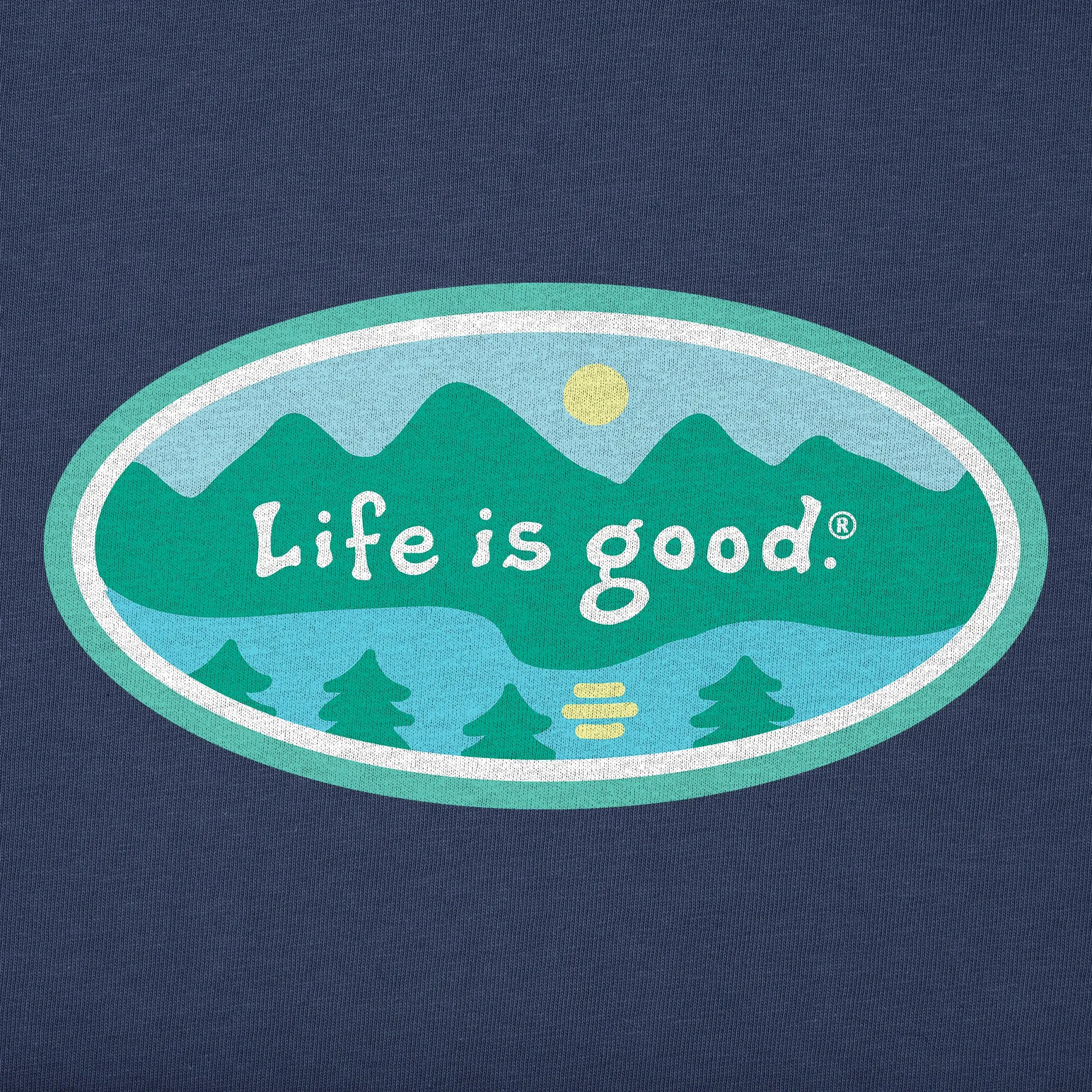 Women's Mountainside Oval Simply True Fleece Crew Life is Good