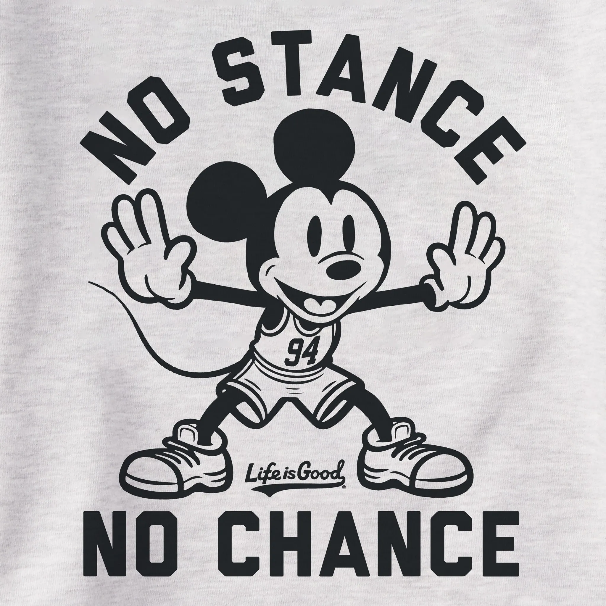 Women's No Stance No Chance Simply True Fleece Crew Life is Good
