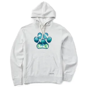 Women's Paw Landscape Simply True Fleece Hoodie Life is Good