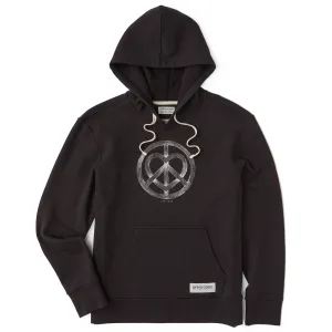 Women's Peace and Love Pencil Simply True Fleece Hoodie Life is Good