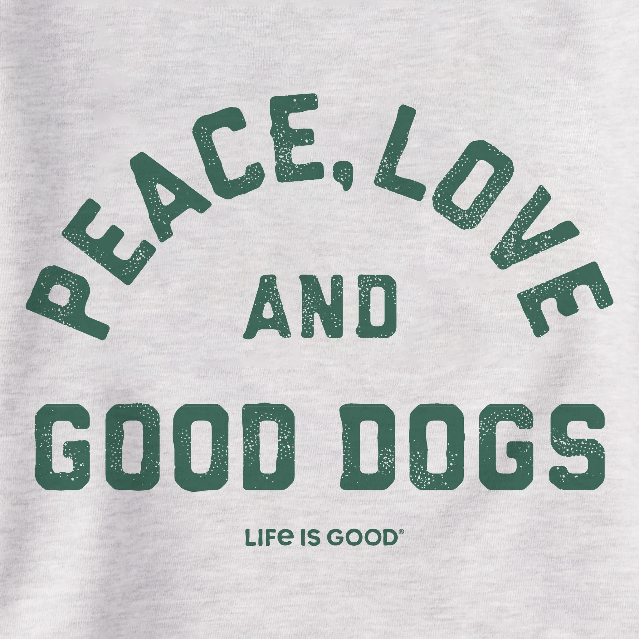Women's Peace Love and Good Dogs Simply True Fleece Hoodie Life is Good