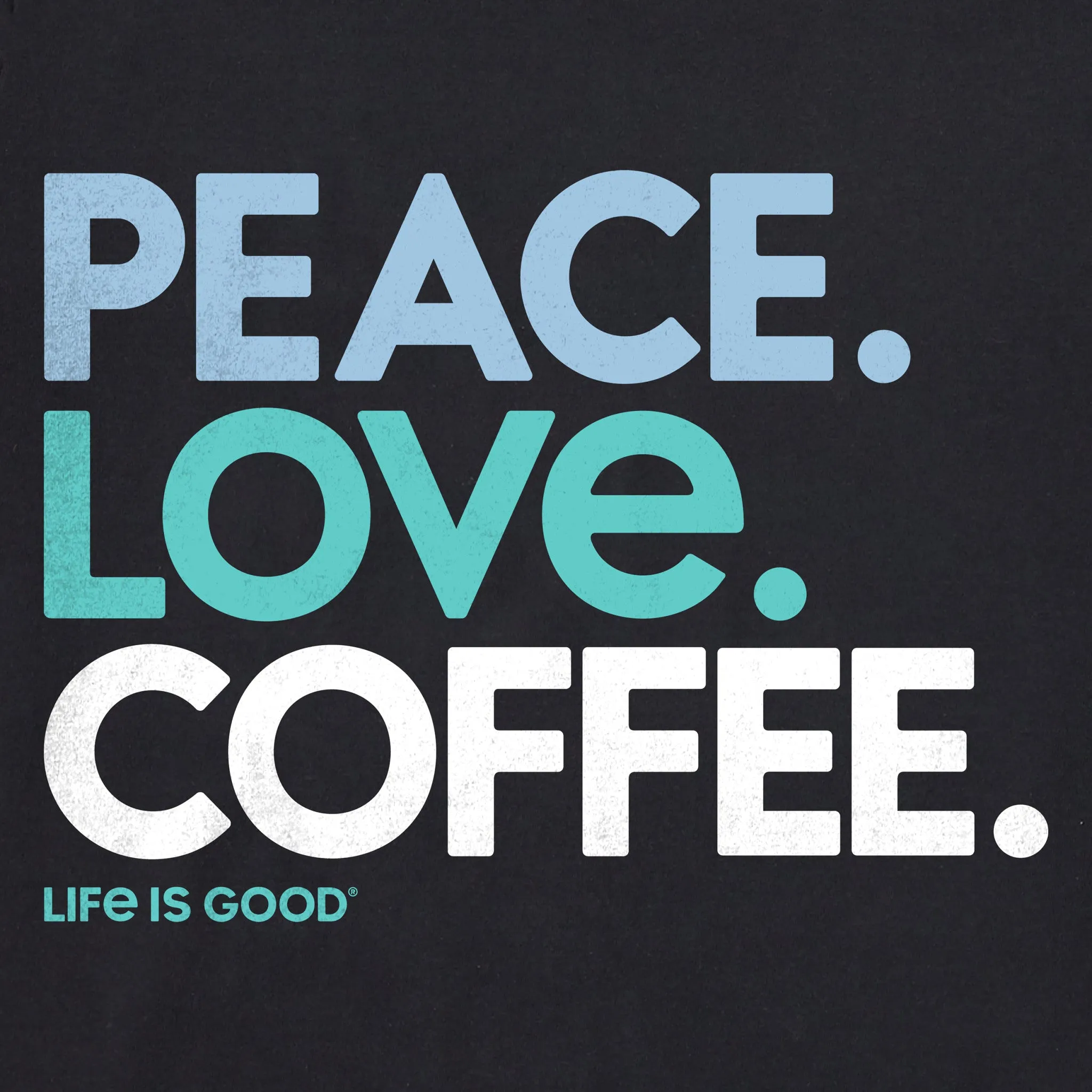 Women's Peace Love Coffee Simply True Fleece Hoodie Life is Good
