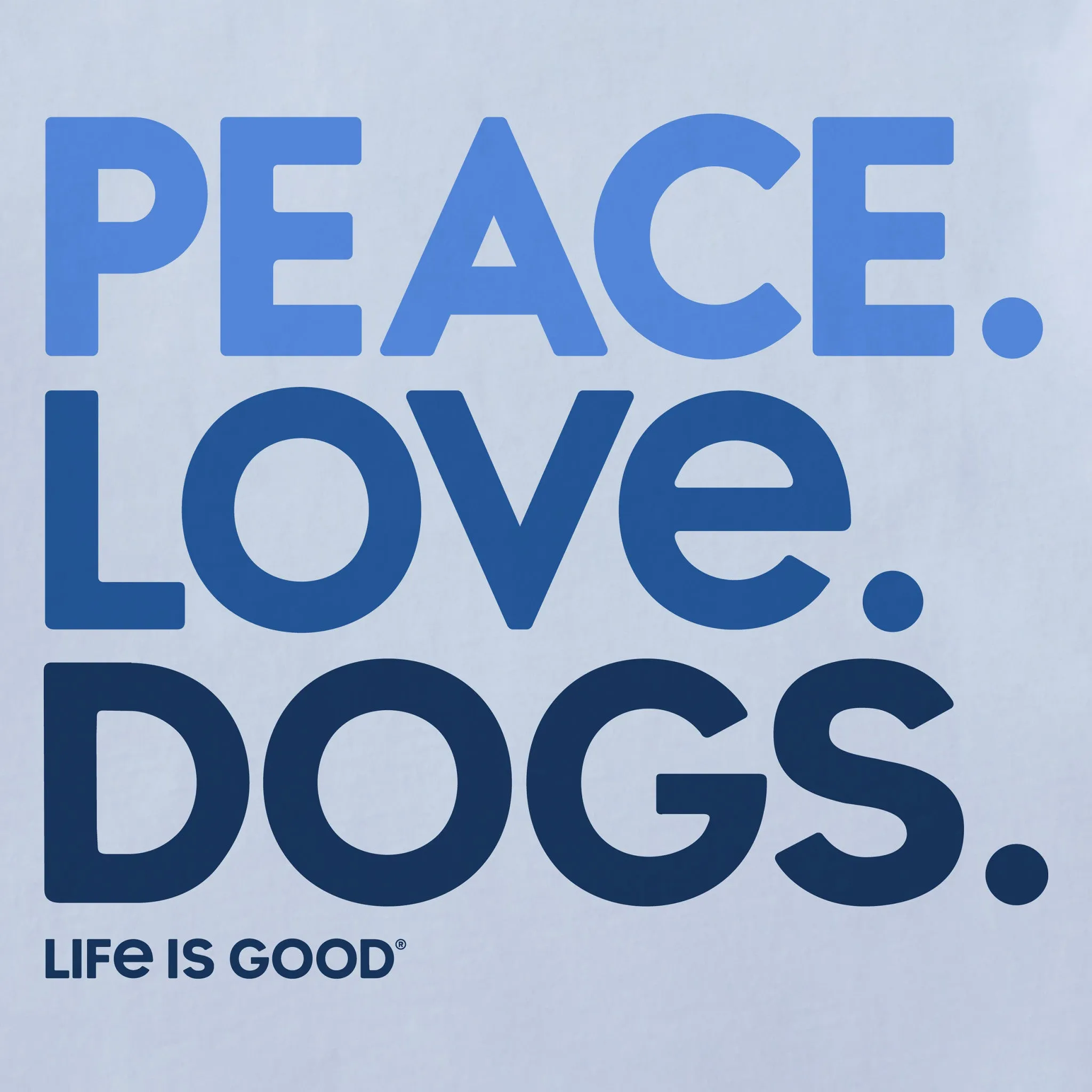 Women's Peace Love Dogs Simply True Fleece Crew Life is Good