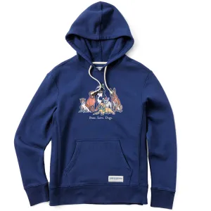 Women's Peace Love Dogs Winter Simply True Fleece Hoodie Life is Good