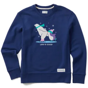 Women's Polar Skate Simply True Fleece Crew Life is Good