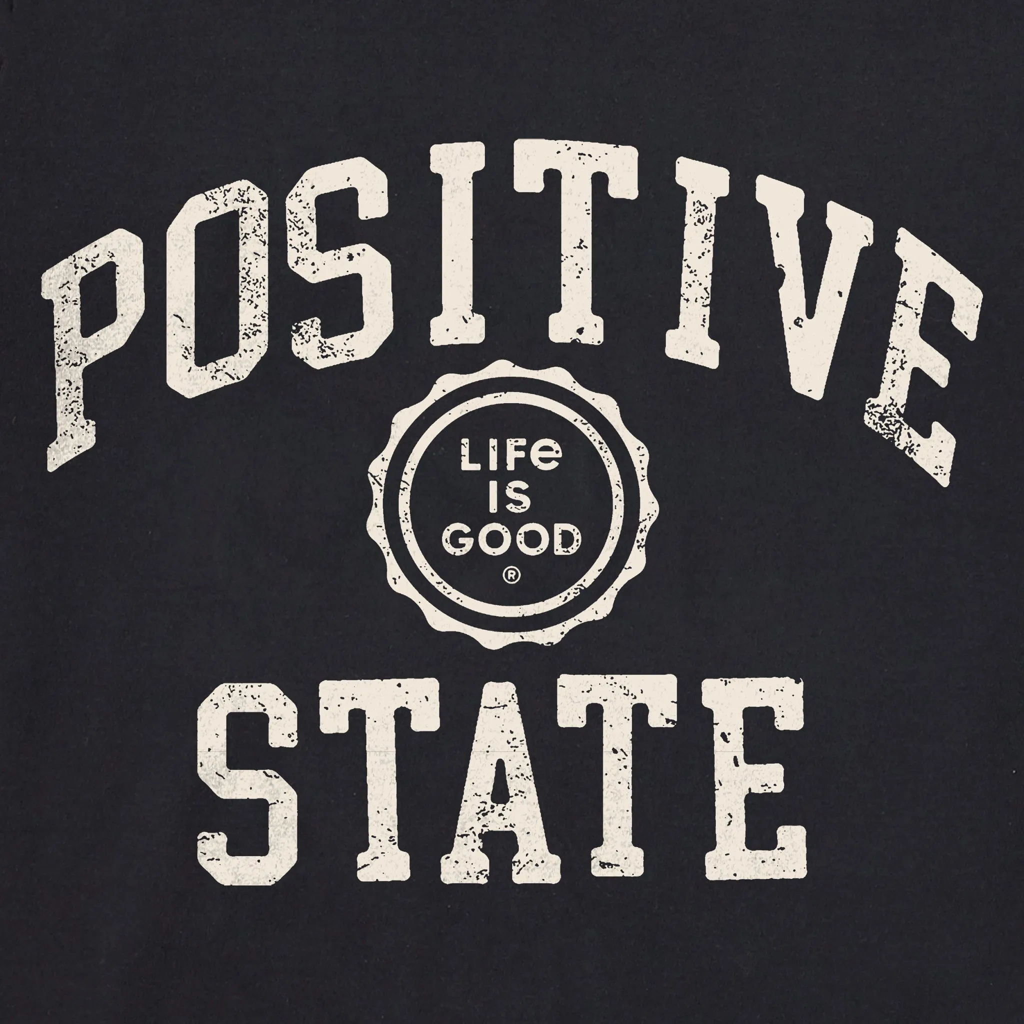 Women's Positive State Simply True Fleece Crew Life is Good