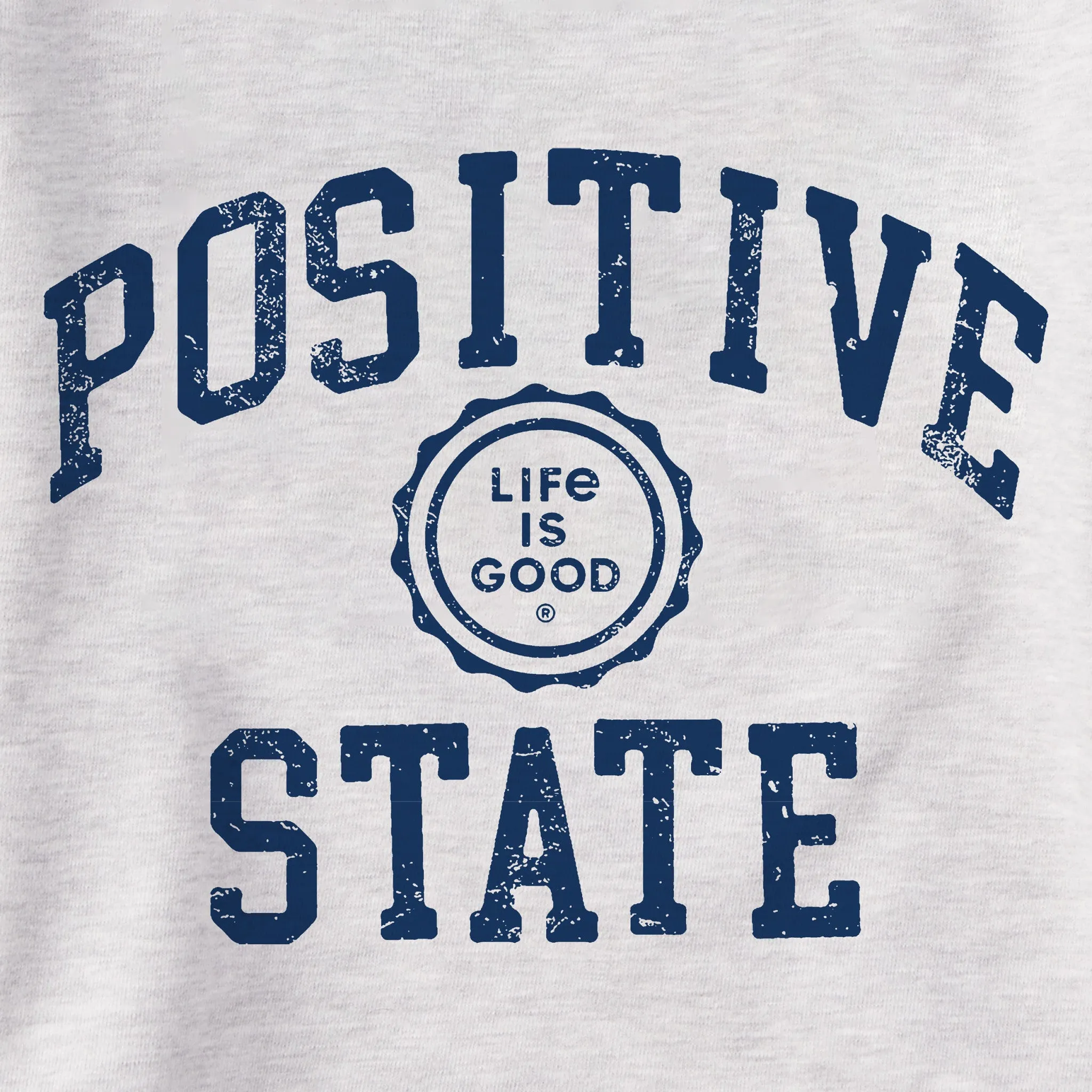 Women's Positive State Simply True Fleece Crew Life is Good