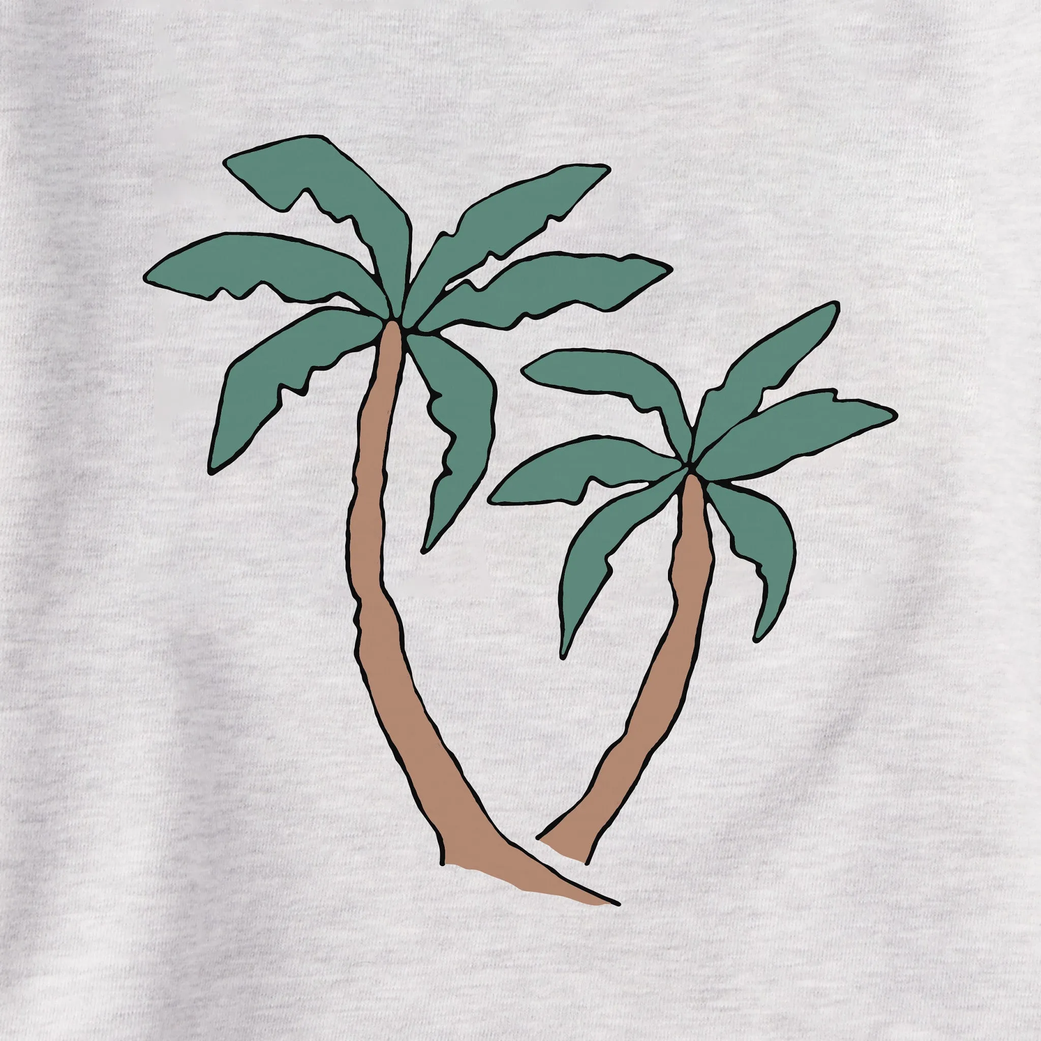Women's Quirky Palms Simply True Fleece Crew Life is Good