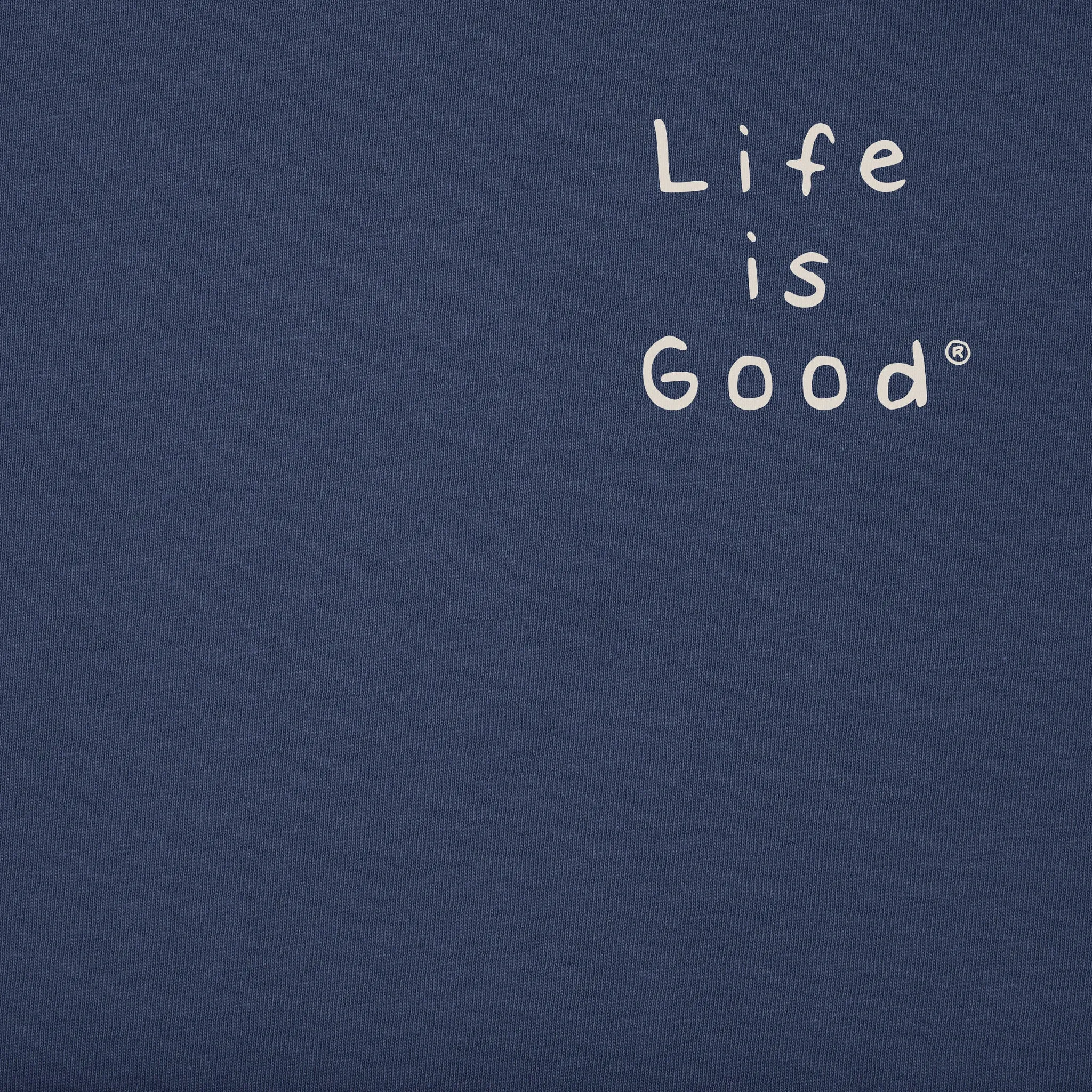 Women's Quirky Stacked LIG Simply True Fleece Hoodie Life is Good