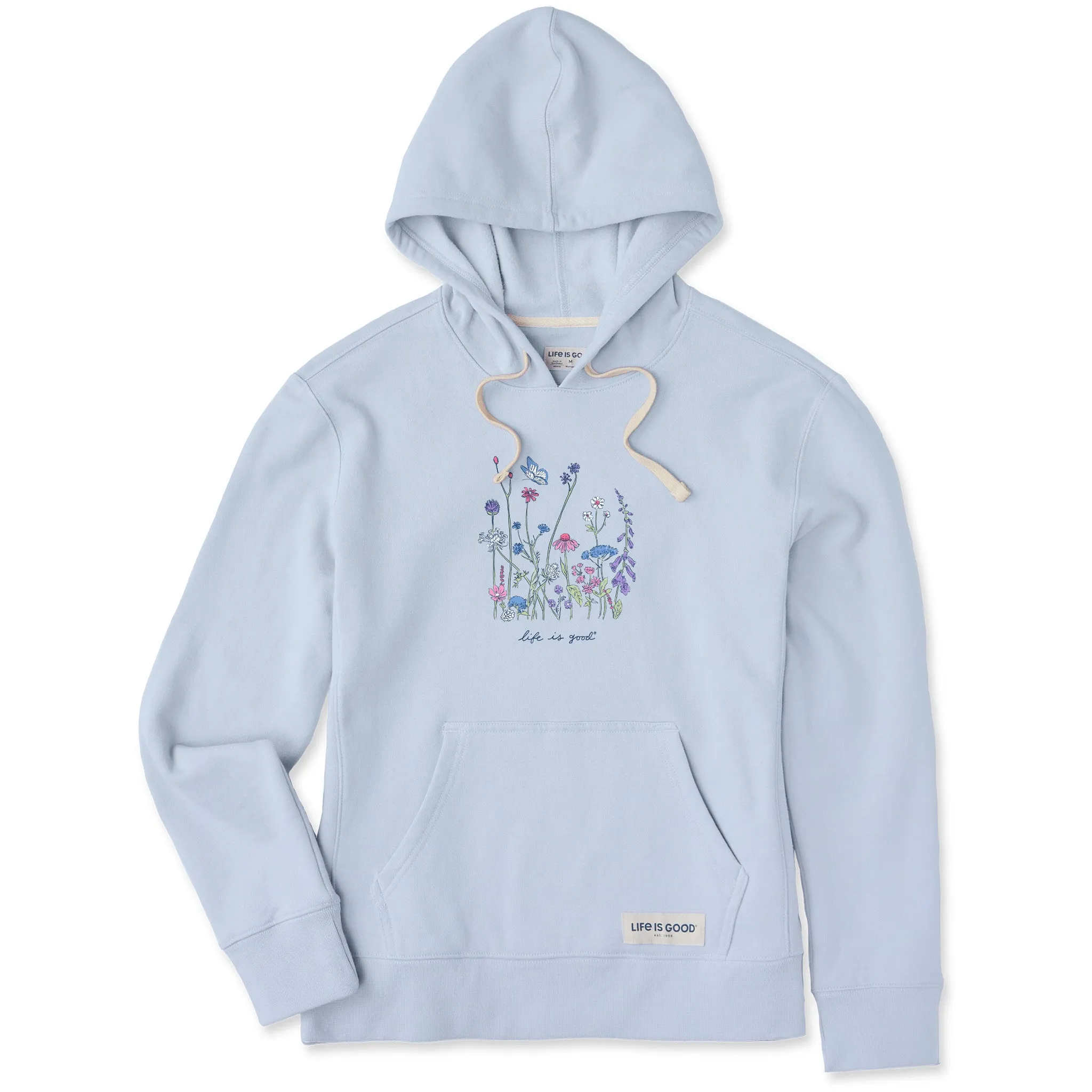 Women's Realaxed Wildflowers Simply True Fleece Hoodie Life is Good