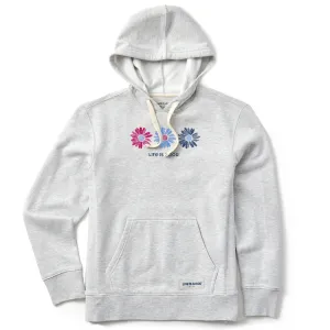 Women's Red, White & Blue Daisies Simply True Fleece Hoodie Life is Good