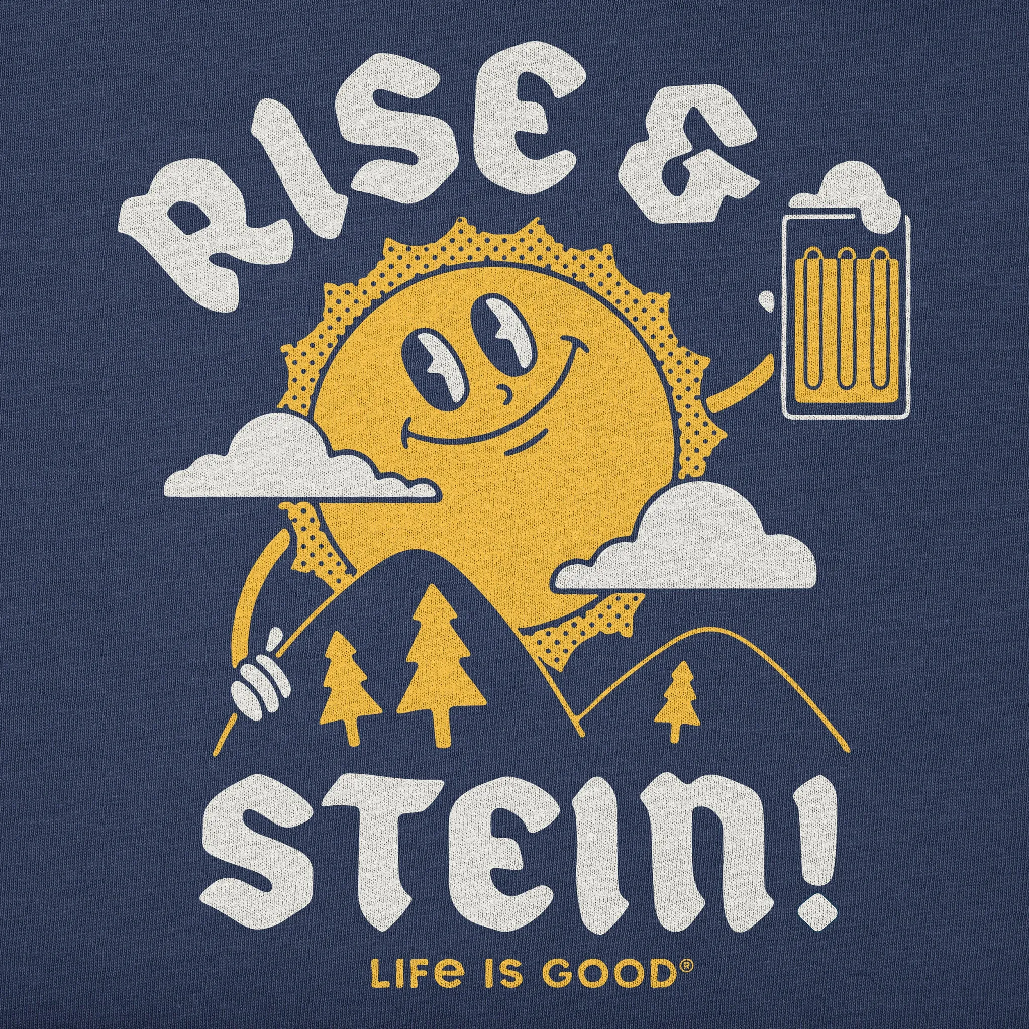 Women's Rise and Stein Simply True Fleece Crew Life is Good