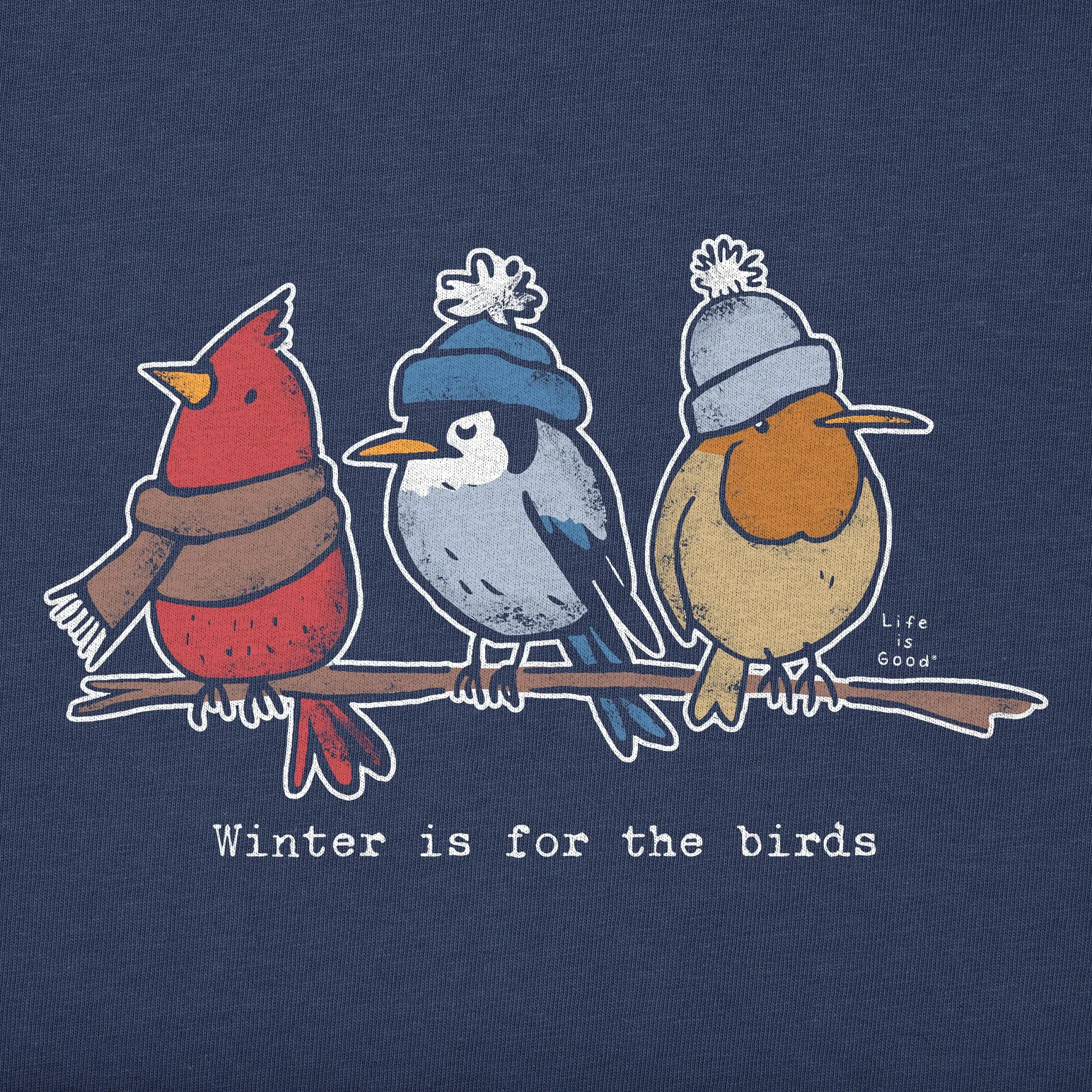 Women's Shady Winter is for the Birds Simply True Crew Life is Good
