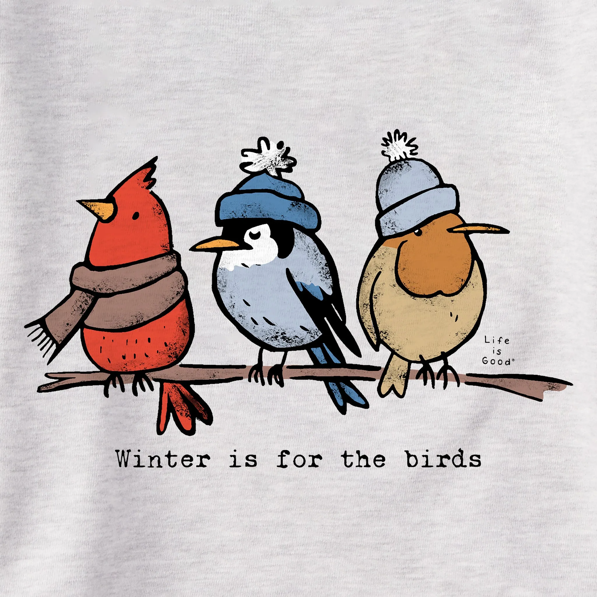 Women's Shady Winter is for the Birds Simply True Crew Life is Good