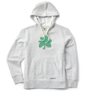Women's Shamrock Love Simply True Fleece Hoodie Life is Good