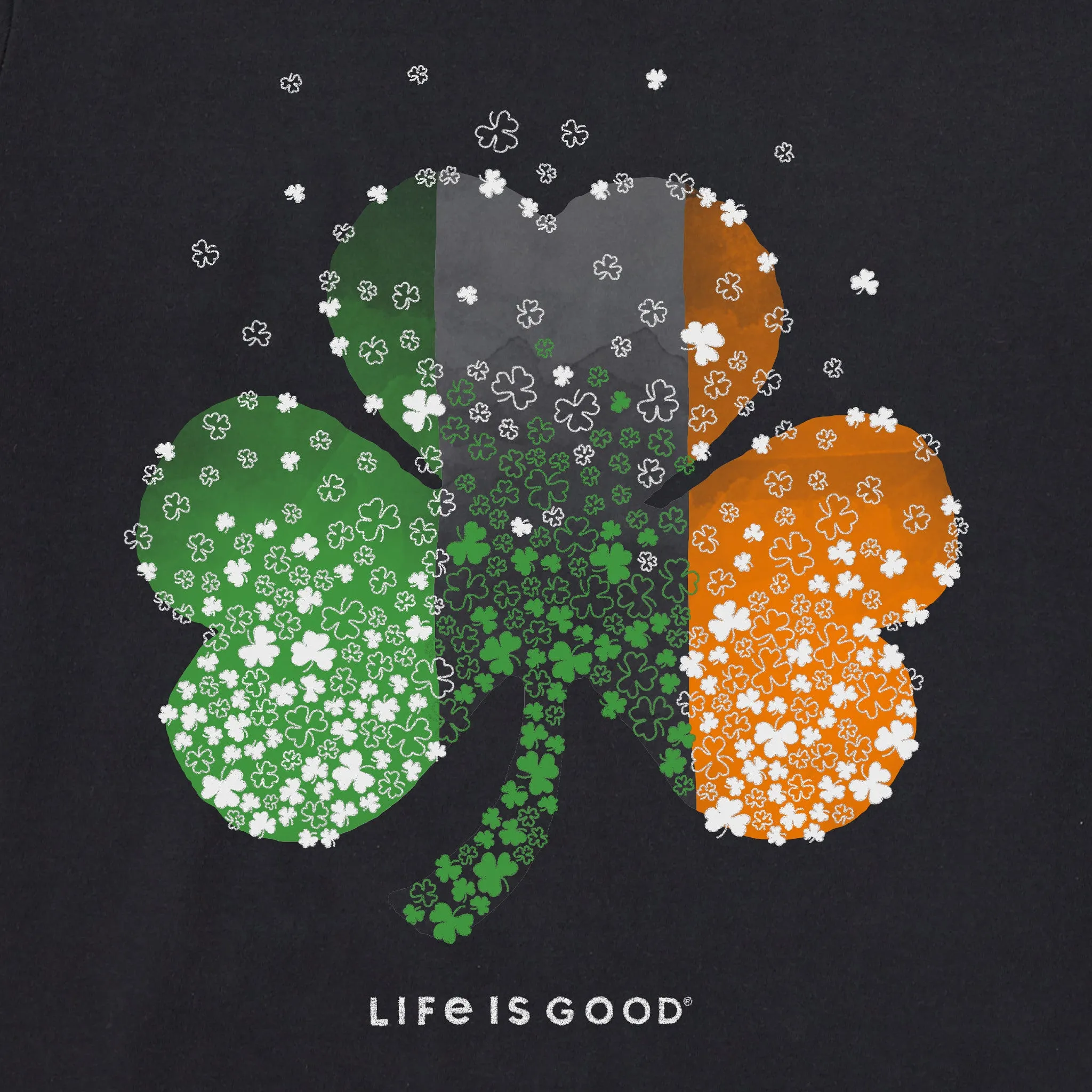 Women's Shamrock of Shamrocks Simply True Fleece Hoodie Life is Good
