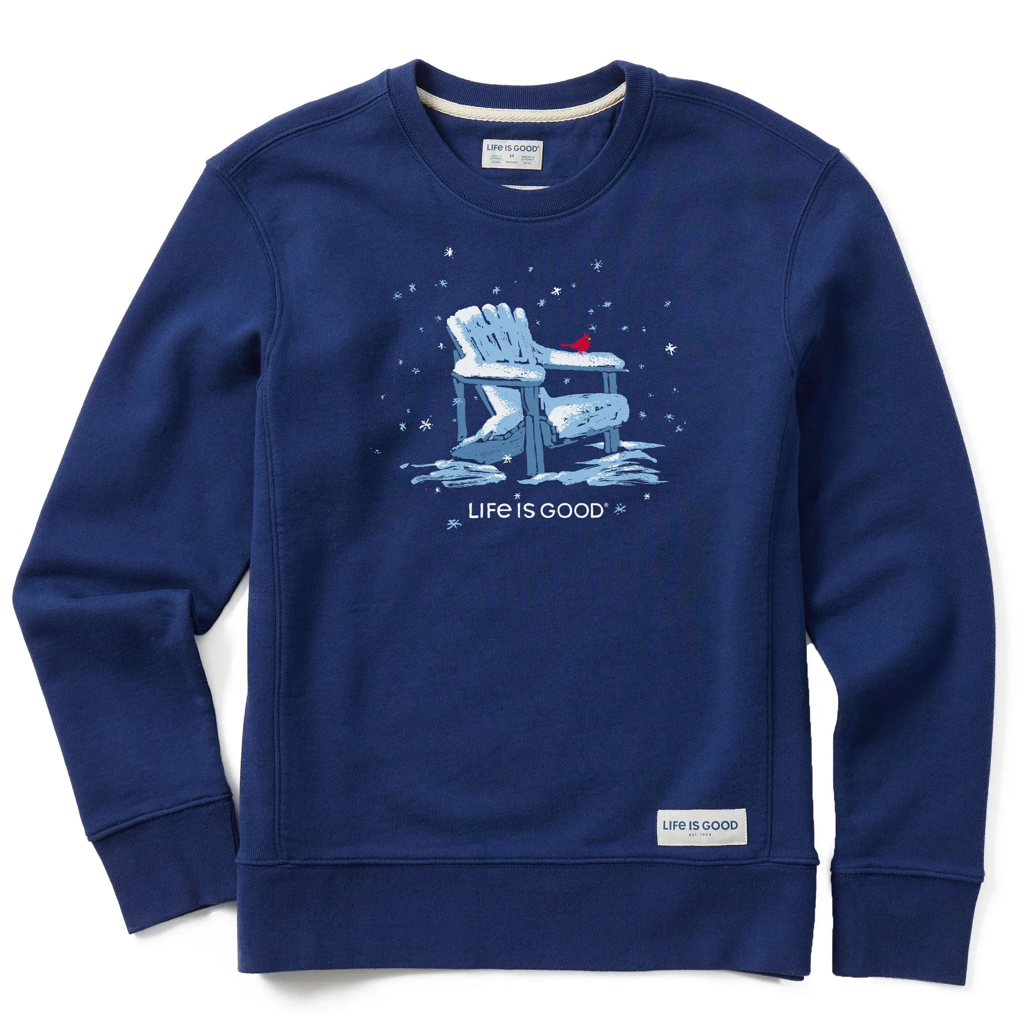 Women's Snowy Adirondack Cardinal Simply True Crew Life is Good