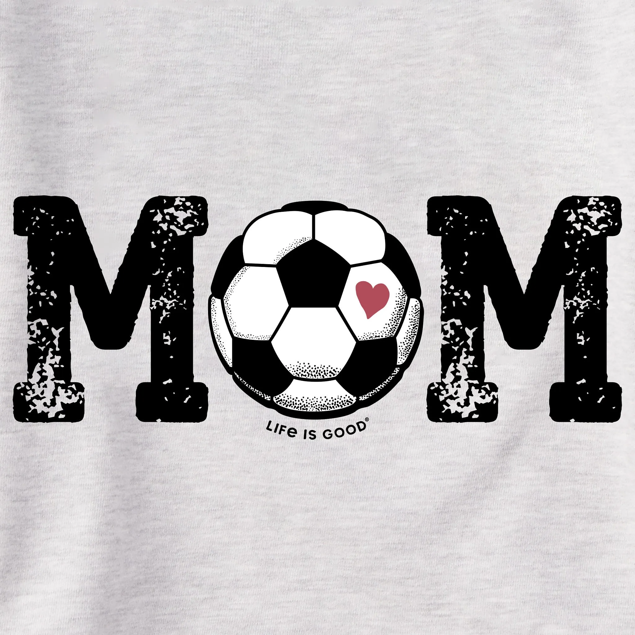 Women's Soccer Ball Mom Simply True Fleece Hoodie Life is Good