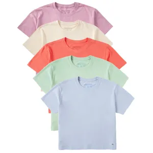 Womens Solid 5-Pack Crusher Boxy Tee - Multi 2 Life is Good