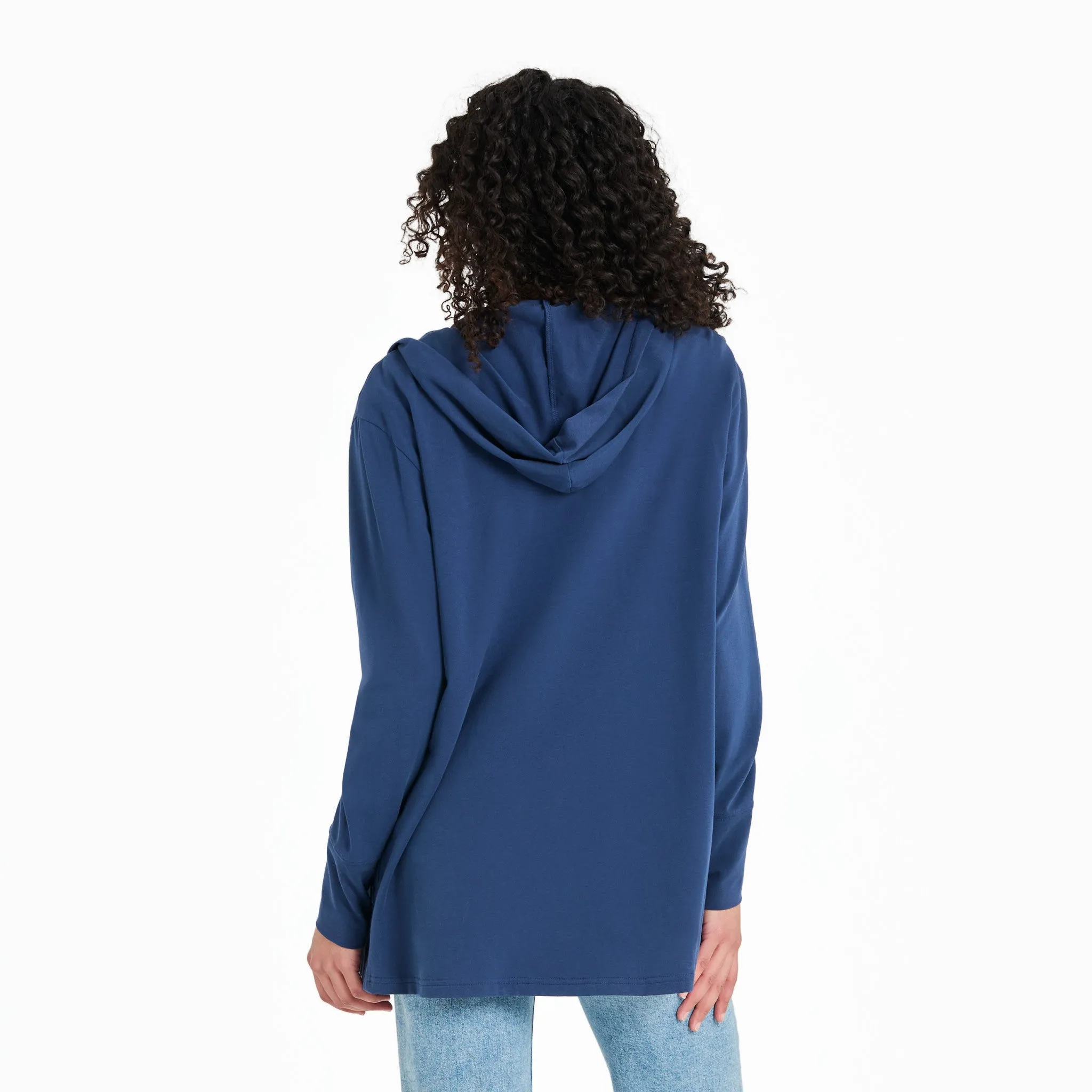 Women's Solid Crusher-FLEX Cardigan Life is Good
