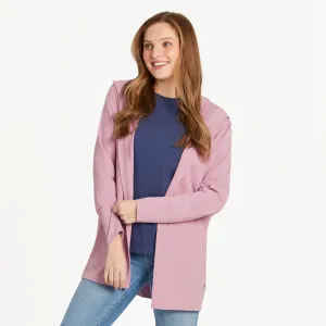 Women's Solid Crusher-FLEX Cardigan Life is Good