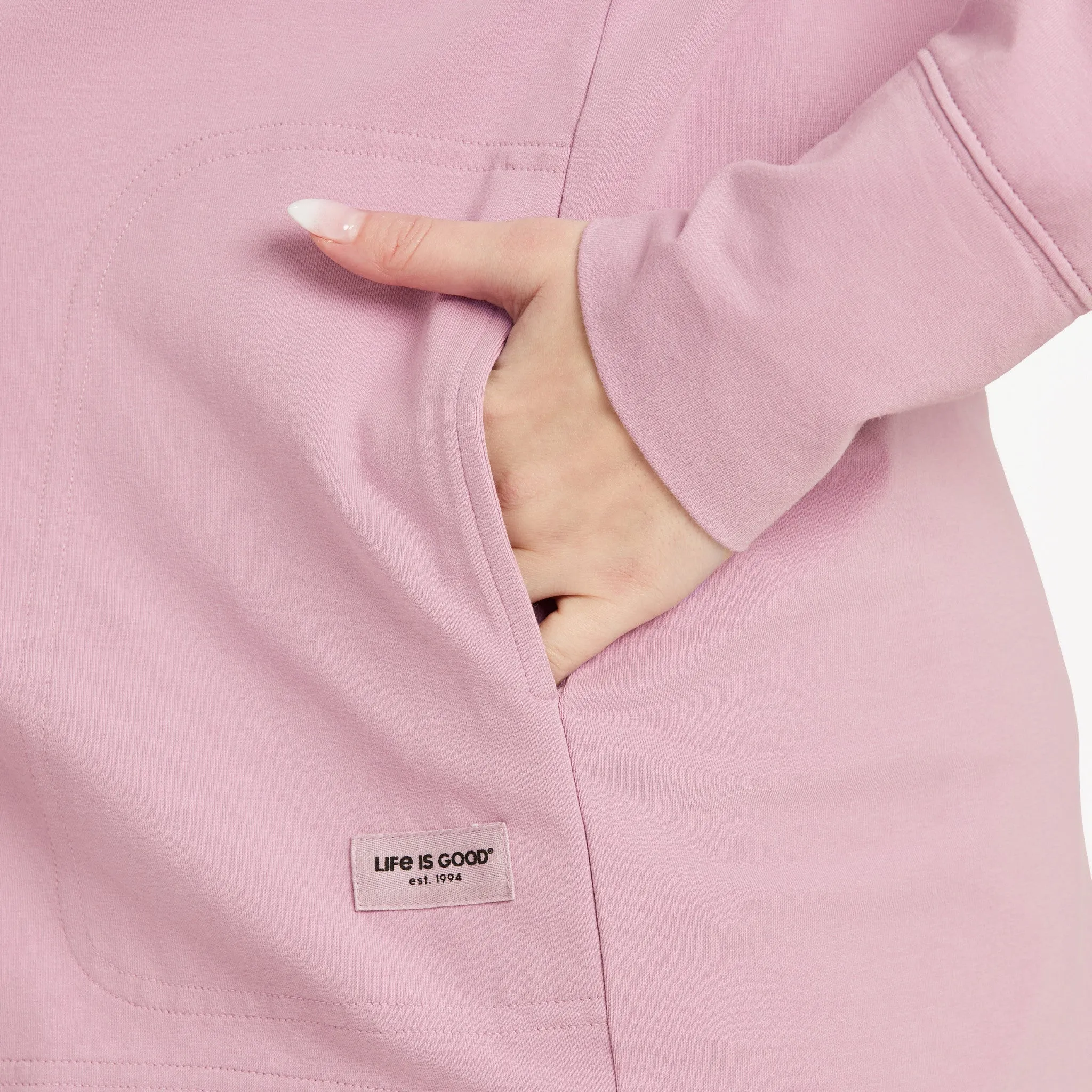 Women's Solid Crusher-FLEX Cardigan Life is Good