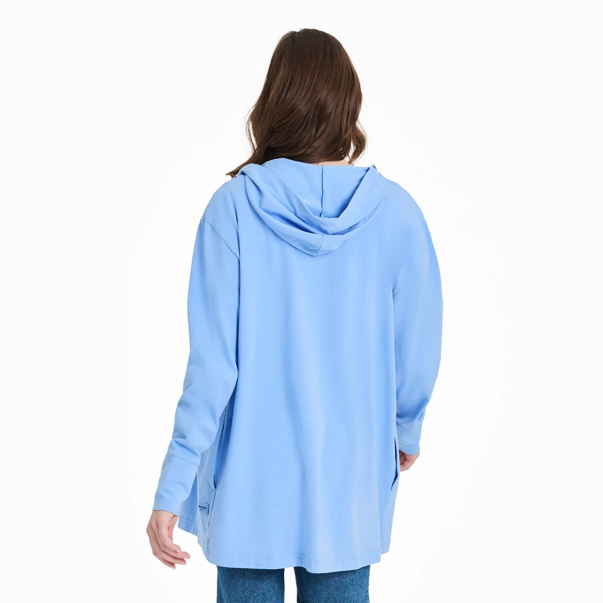 Women's Solid Crusher-FLEX Cardigan Life is Good