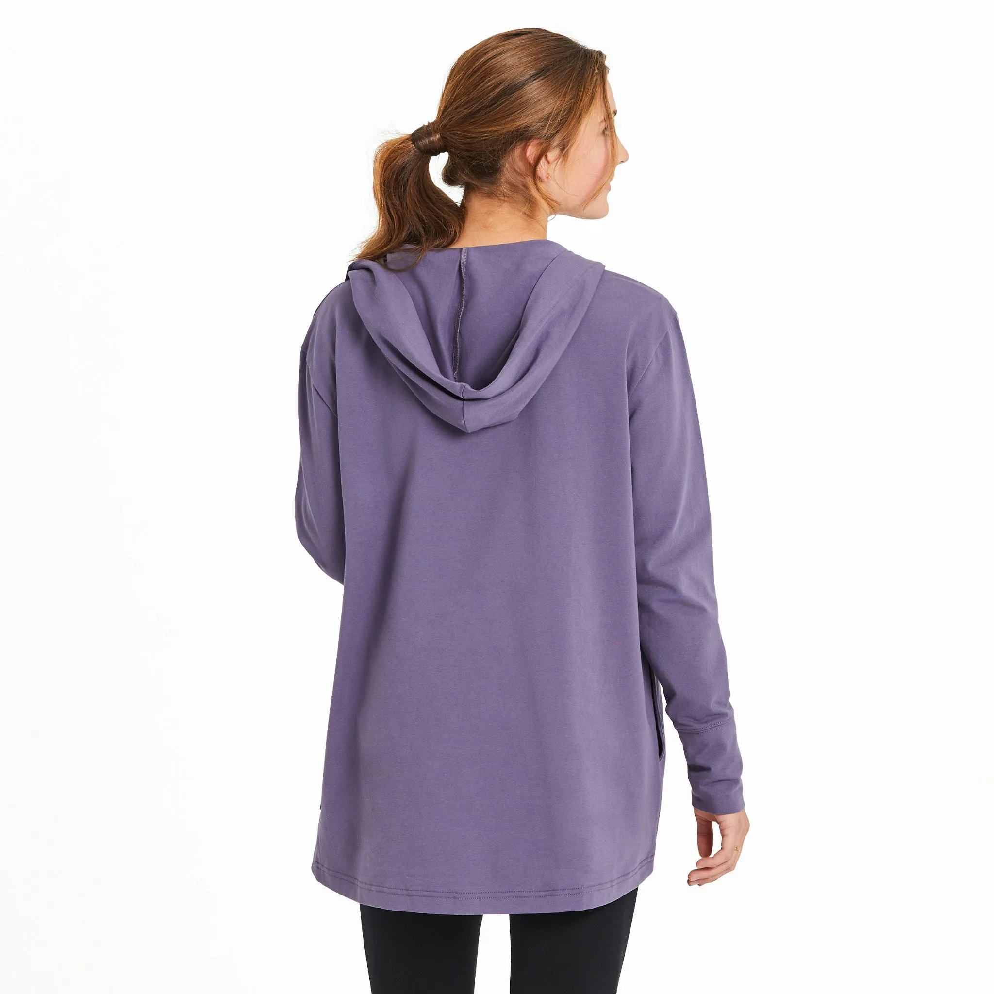 Women's Solid Crusher-FLEX Cardigan Life is Good