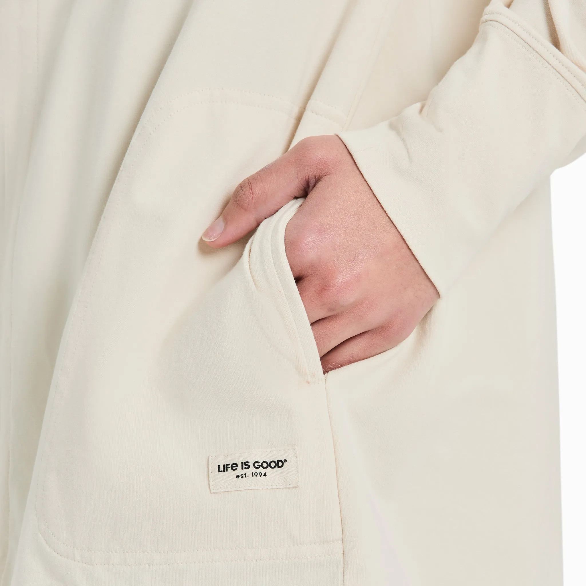Women's Solid Crusher-FLEX Cardigan Life is Good