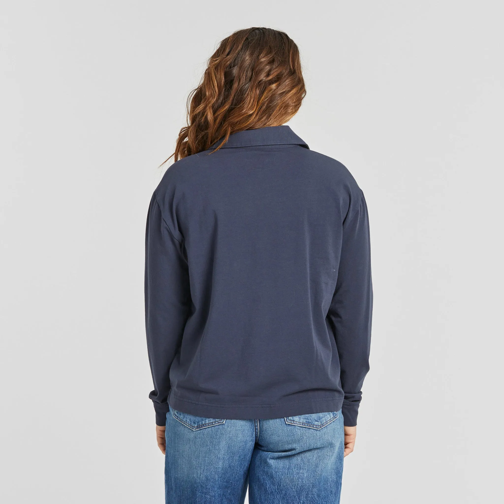 Women's Solid Crusher-FLEX Collared Pullover Life is Good