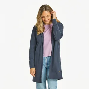 Women's Solid French Terry Beyond Hip Hoodie Life is Good