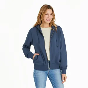 Women's Solid Good Vibes Fleece Zip Hoodie Life is Good