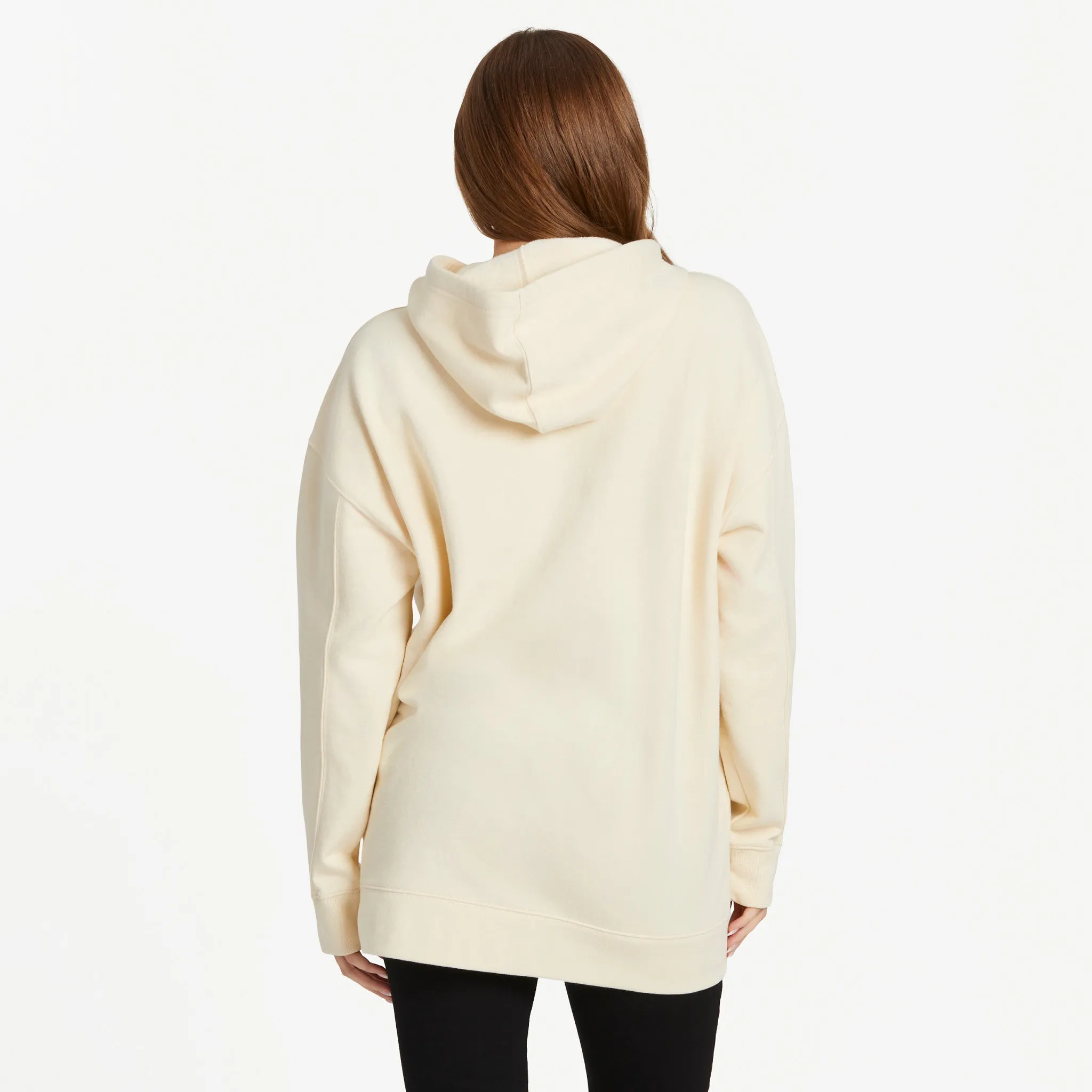 Women's Solid Oversized Simply True Fleece Hoodie Life is Good