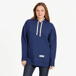 Women's Solid Oversized Simply True Fleece Hoodie Life is Good