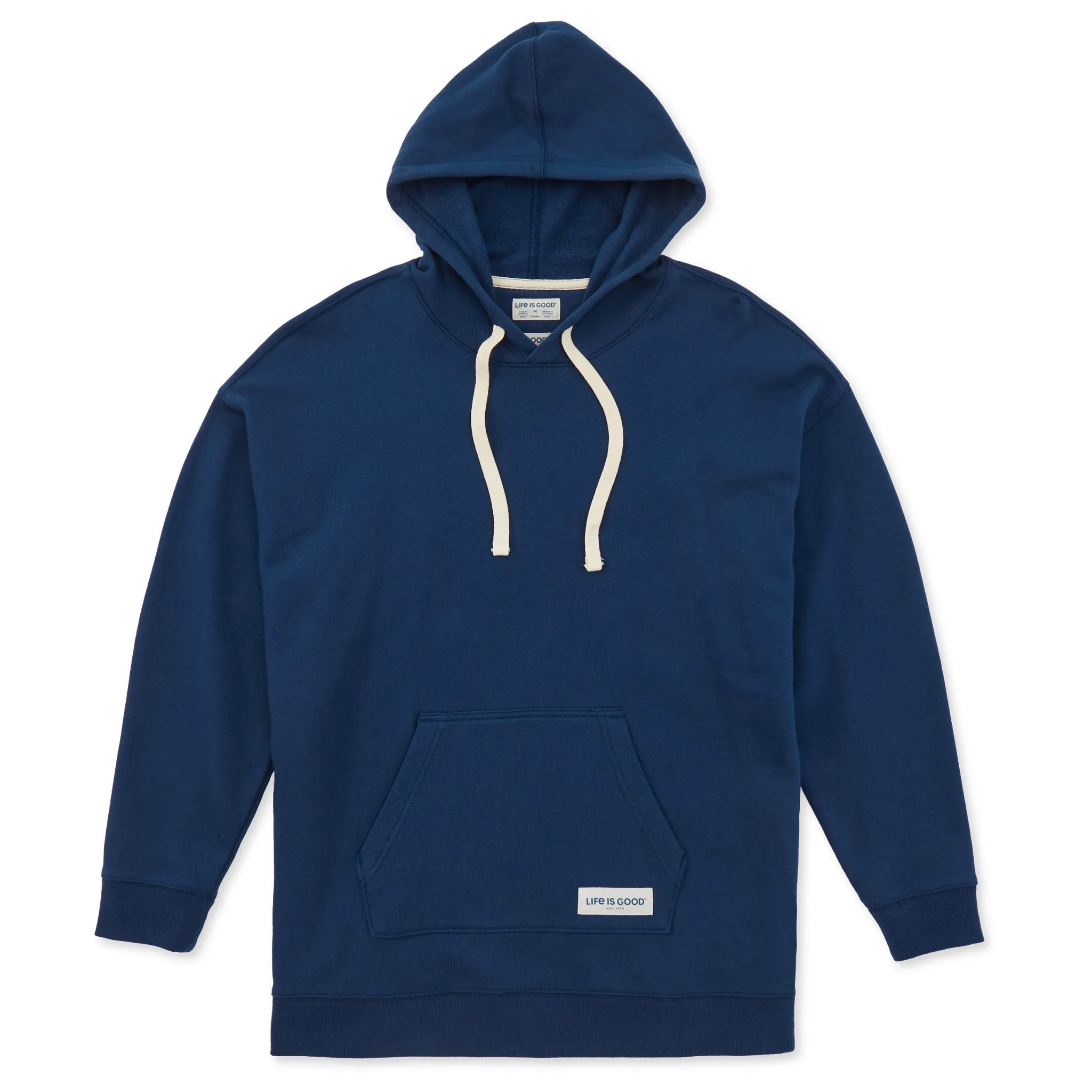 Women's Solid Oversized Simply True Fleece Hoodie Life is Good