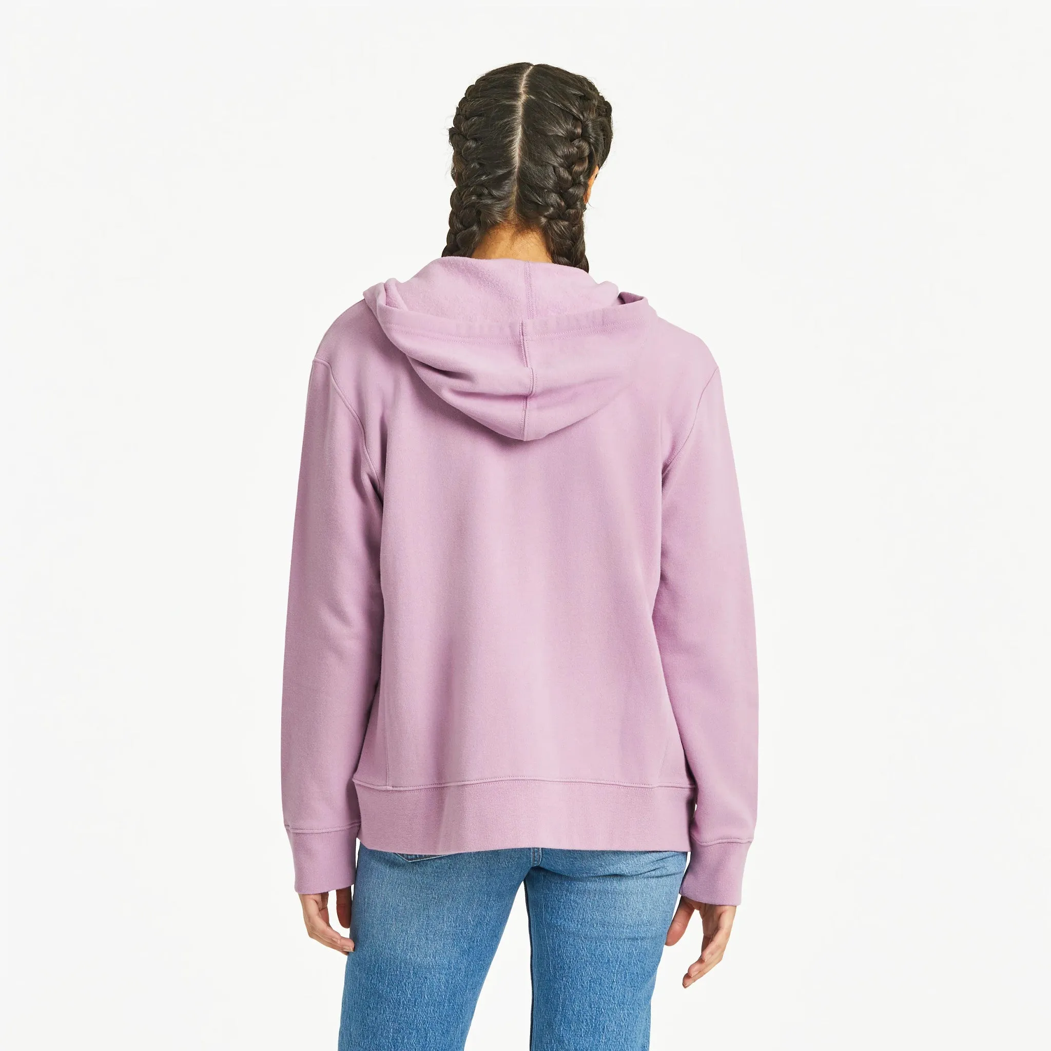 Women's Solid Simply True Fleece Zip Hoodie Life is Good