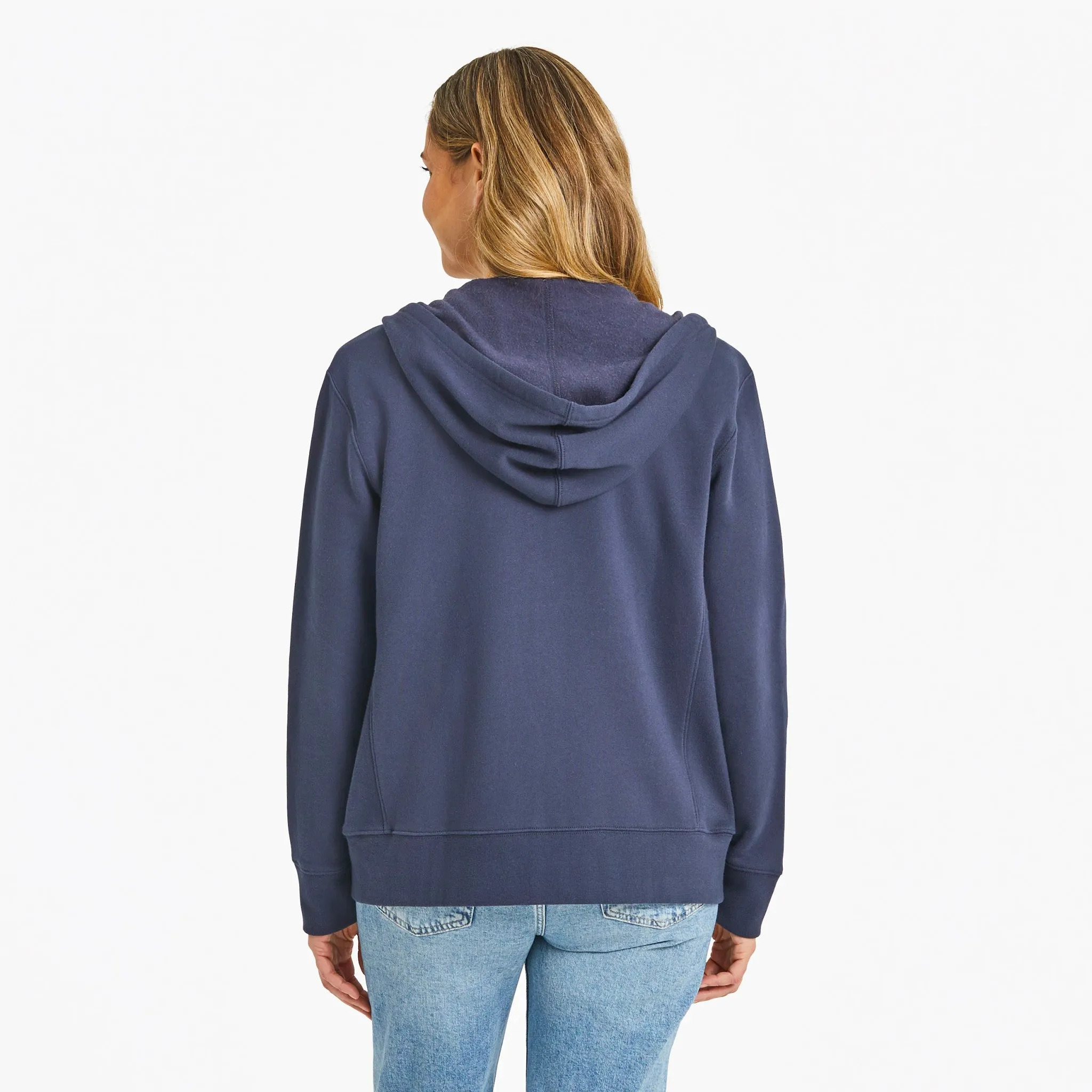 Women's Solid Simply True Fleece Zip Hoodie Life is Good