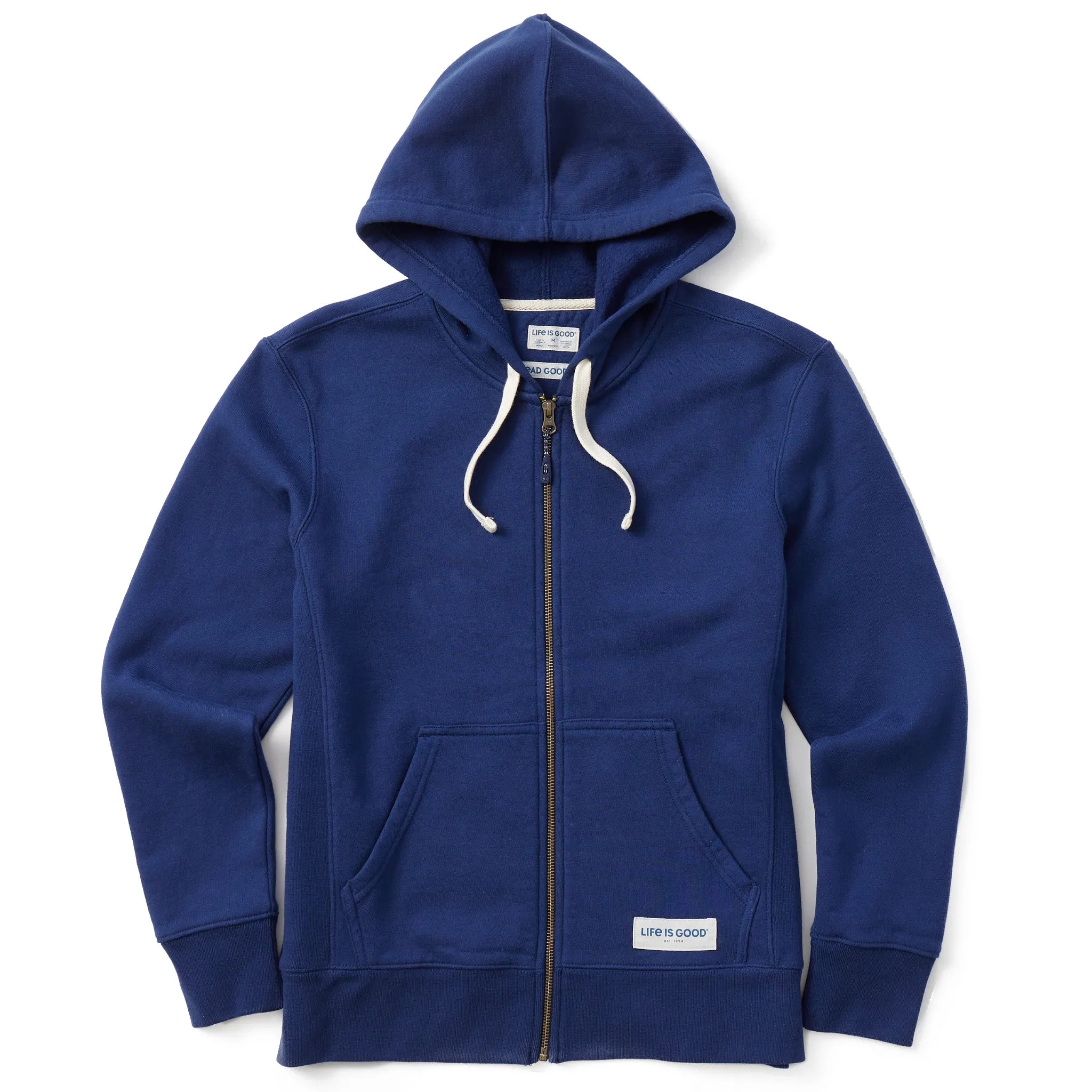 Women's Solid Simply True Fleece Zip Hoodie Life is Good